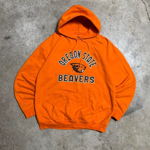 Orange Oregon State Beavers College Logo Hoodie - Picture 1 of 8